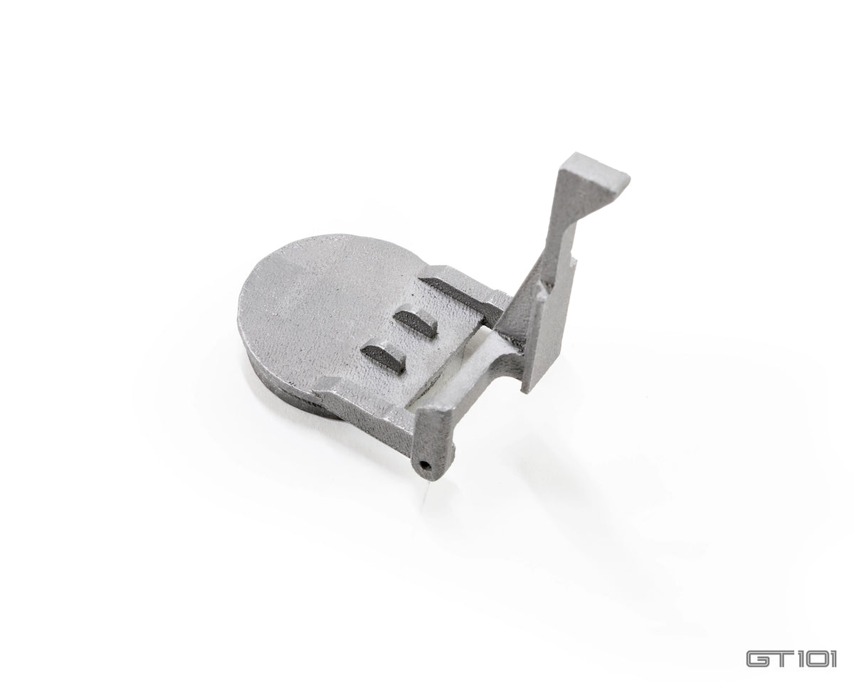 aluminium replacement fuel filler flap and bracket for 2005–2006 Ford GT fuel filler neck assembly.