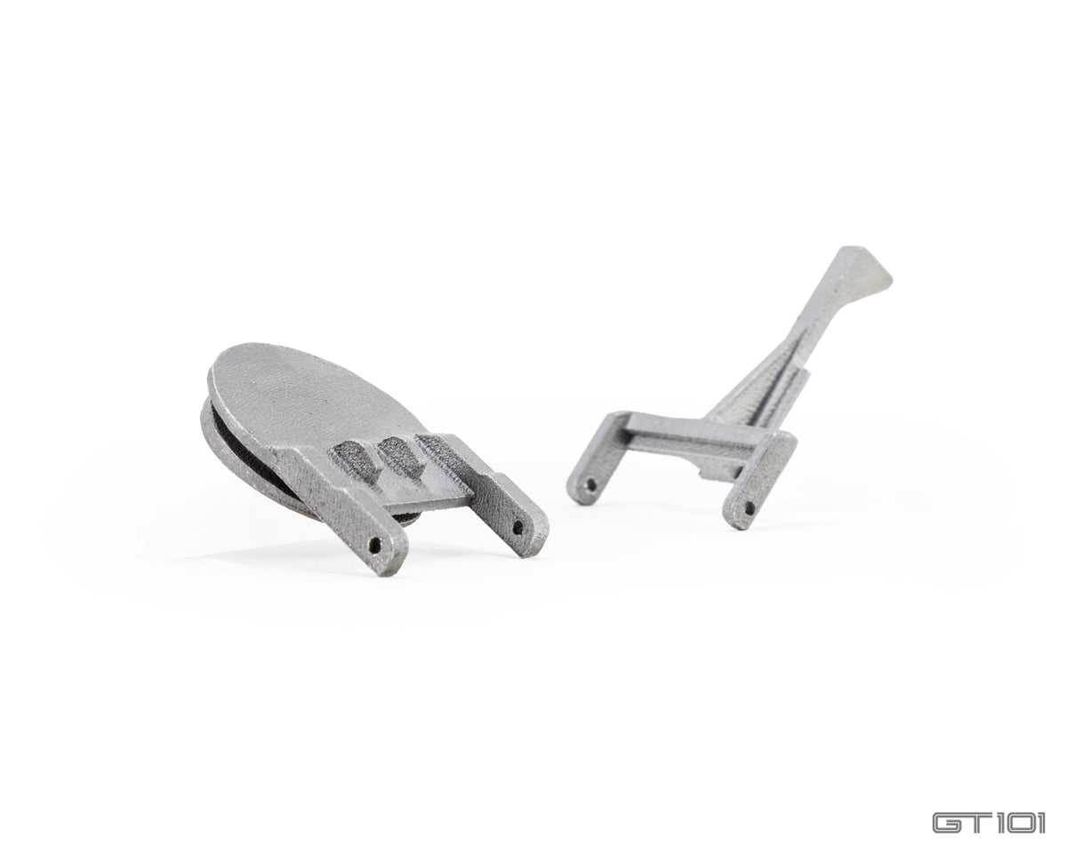 aluminium replacement fuel filler flap and bracket for 2005–2006 Ford GT fuel filler neck assembly.