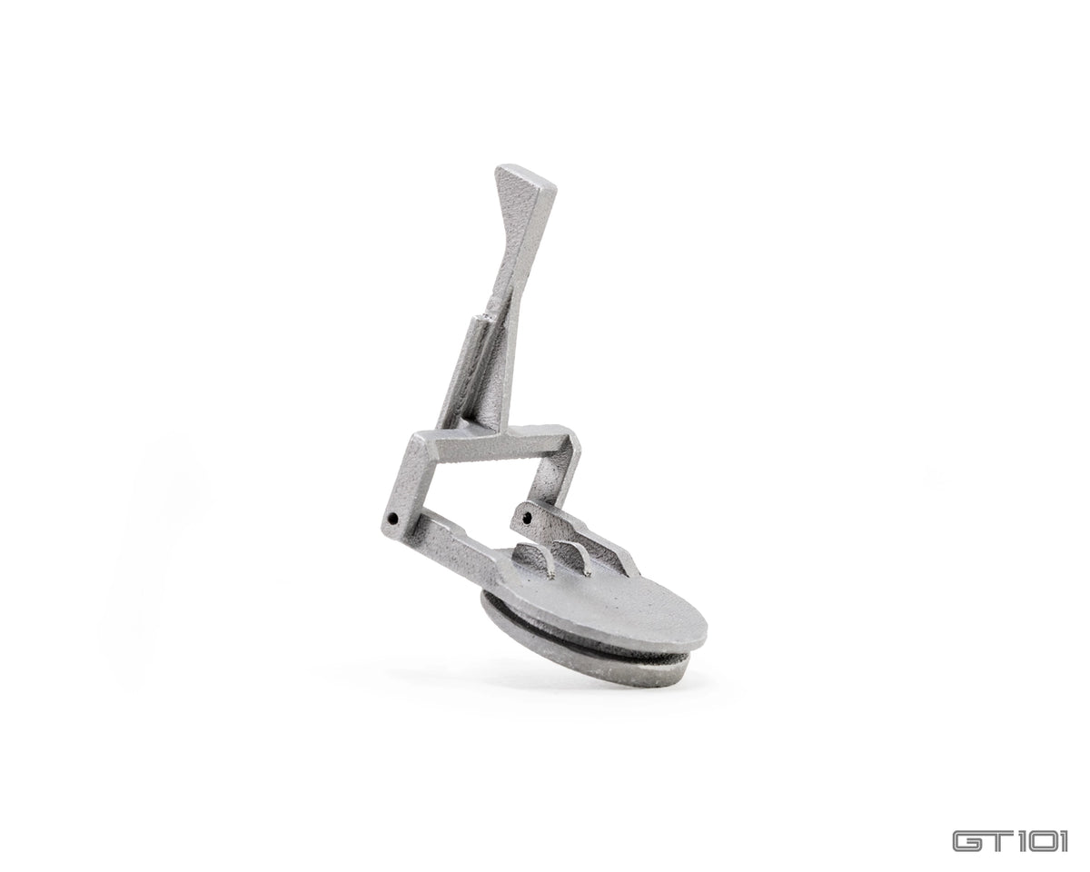 aluminium replacement fuel filler flap and bracket for 2005–2006 Ford GT fuel filler neck assembly.
