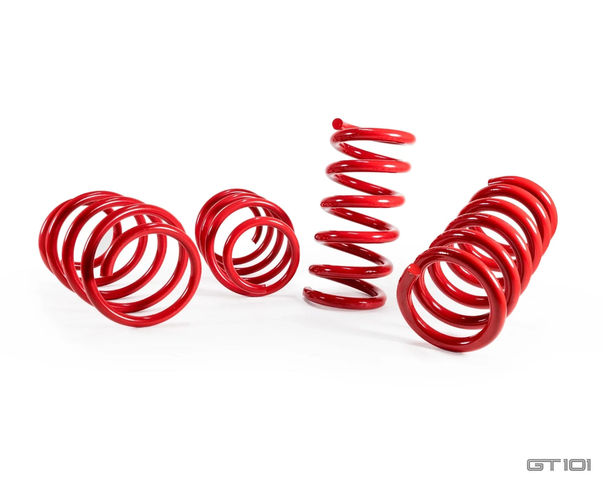 Pedders 25–30mm lowering spring kit for Ford Mustang S550 / S650 with MagneRide suspension, complete set of four performance springs
