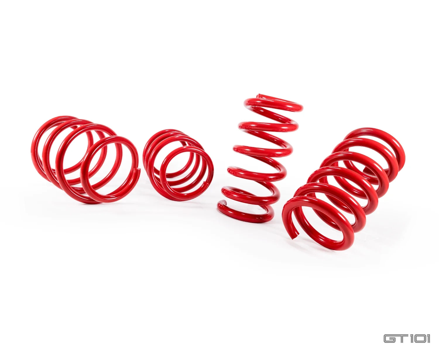 Pedders lowering spring kit for Ford Mustang S550 with factory passive suspension, non-MagneRide front and rear springs