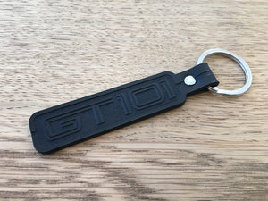 GT101 Engraved Leather Key Ring